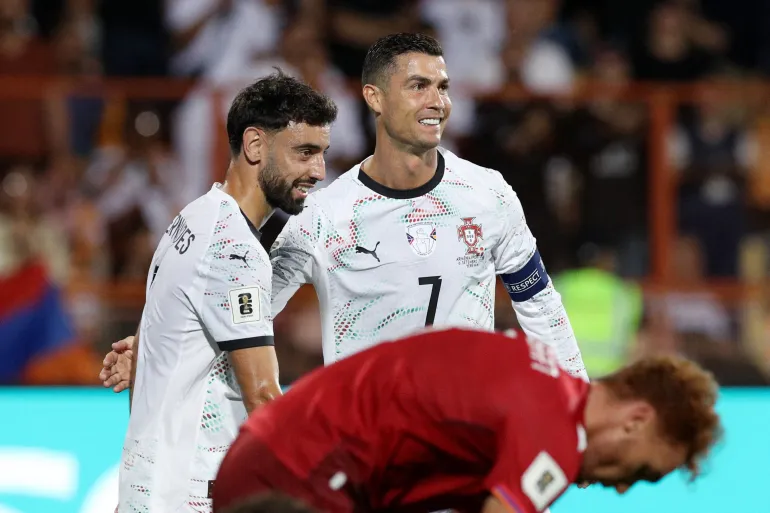Ronaldo Shines in Portugal’s 5–0 Win Over Armenia as Team Pays Tribute to Late Star Diogo Jota