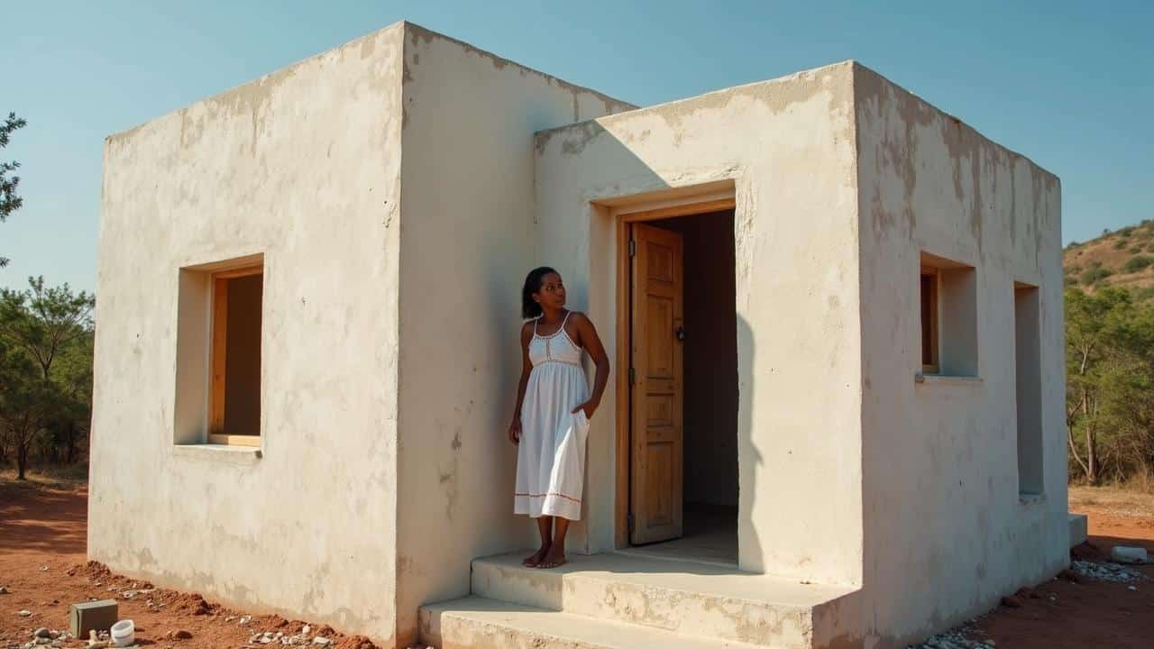 Woman Builds Affordable, Weather-Resistant Home Alone Using Polystyrene Instead of Bricks and Concrete